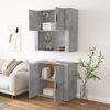 vidaXL Highboard Concrete Gray Engineered wood Large Highboard
