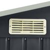 vidaXL Garden Shed Anthracite Galvanized Iron Large Garden Shed