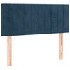 vidaXL Headboard Dark Blue 35.4"x2"x30.7"/34.6" Velvet