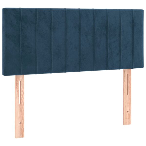 vidaXL Headboard Dark Blue 35.4"x2"x30.7"/34.6" Velvet