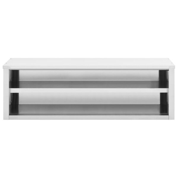 vidaXL Kitchen Wall Cabinet 59.1"x15.7"x19.7" Stainless Steel