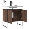vidaXL Bathroom Sink Cabinet Brown Oak Engineered Wood Standard