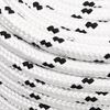 vidaXL Braided Boat Rope White 0.55 "x820.2 ' Polyester