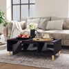 vidaXL Coffee Table Grey Engineered wood, solid eucalyptus wood Medium
