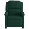 vidaXL Electric Massage Recliner Chair Dark Green Velvet Large