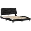 vidaXL Bed Frame Black and White