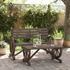 vidaXL Garden Lounge Set Burnt Wood Solid fir wood Two-piece set