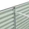 vidaXL Garden Raised Bed Grey Galvanized Steel 126.0 x 31.9 x 31.9 in