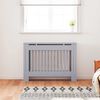 vidaXL Radiator Cover 2 pcs Grey 44.09 x 7.48 x 32.09 in