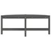vidaXL Coffee Table Grey Solid pine wood Standard Durable Coffee Table