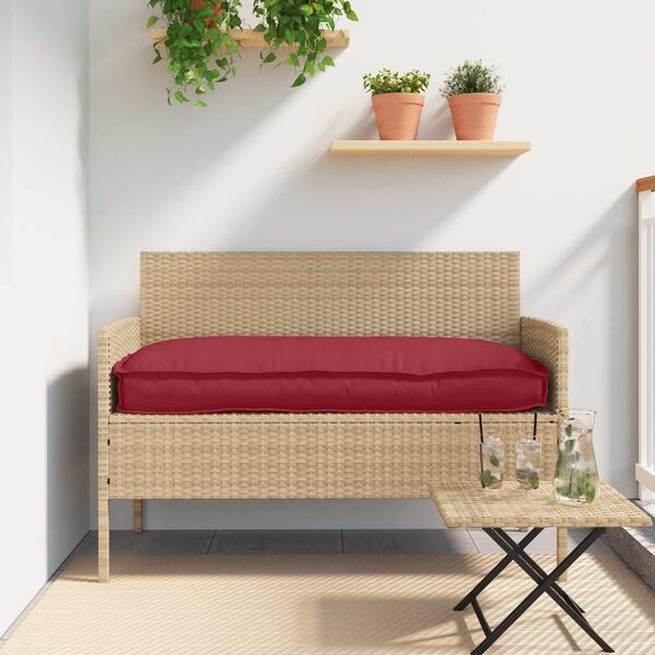 vidaXL Pallet Cushion Set 2 pcs Wine red 150 x 40 x 8 cm Oxford Fabric