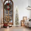 vidaXL Artificial Christmas Tree with 300 LEDs Green 70.87 in