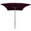 vidaXL Garden Parasol Bordeaux Red