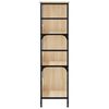 vidaXL Bookshelf Sonoma Oak Engineered wood, steel 30.9 x 13.0 x 46.3 in
