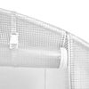 vidaXL Greenhouse White PE mesh fabric, galvanized steel 145.3ft²