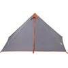 vidaXL Family Tent Tipi 7-Person Grey and Orange Waterproof
