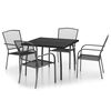 vidaXL Garden Dining Set Anthracite