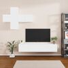 vidaXL TV Cabinet Set Set of 7 White Engineered wood Various sizes