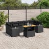 vidaXL Garden Sofa Set Black