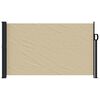 vidaXL Retractable Side Awning Beige 47.2"x196.9"