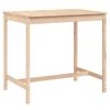 vidaXL Garden Table Natural pine Solid pine wood Small Durable