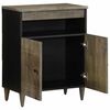 vidaXL Sideboard Black with light grey finish