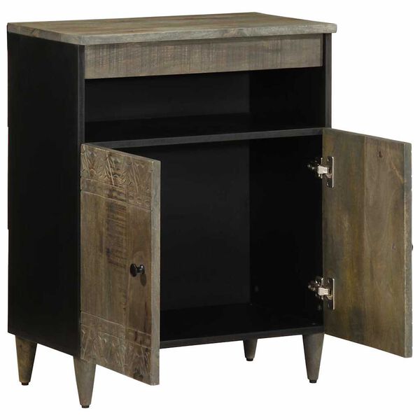 vidaXL Sideboard Black with light grey finish