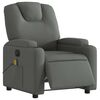 vidaXL Electric Massage Recliner Chair Dark Gray