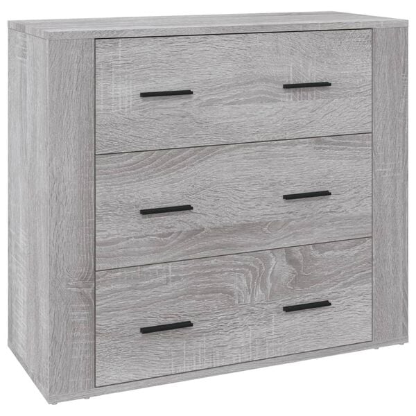vidaXL Sideboard Gray Sonoma Engineered Wood Medium Sideboard