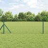 vidaXL Fence Post 52 pcs Green 1.26 x 1.26 x 31.50 in