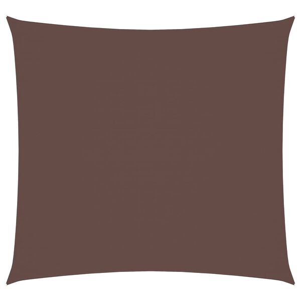 vidaXL Sunshade Sail Oxford Fabric Square 16.4x16.4' Brown