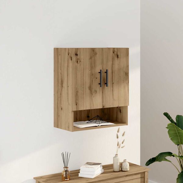 vidaXL Wall Cabinet Artisan Oak Engineered Wood Medium Wall Cabinet