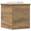 vidaXL Storage Box with Storage Artisan Oak 11.81 x 13.78 x 13.78 in
