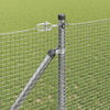 vidaXL Fence with Posts Silver 4.6'x 82'Steel