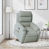 vidaXL Stand up Massage Recliner Chair Light Gray Velvet