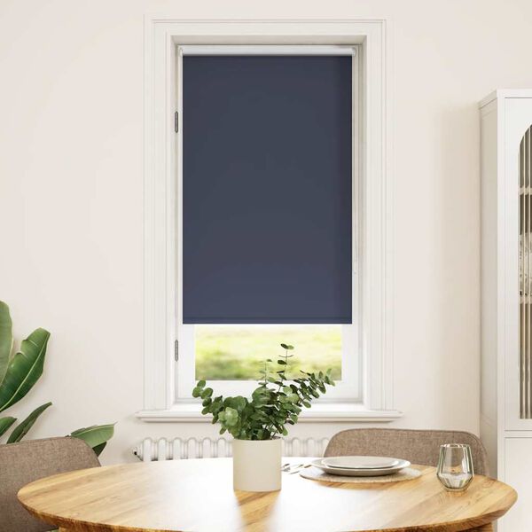 vidaXL Blackout Blind Marine / Blue Polyester 15.7 x 39.4 in