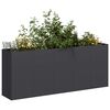 vidaXL Planter Black Cold-rolled Steel Large Durable Planter