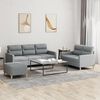 vidaXL Sofa Set Light Grey