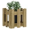 vidaXL Garden Planter Natural Treated Wood Small Durable