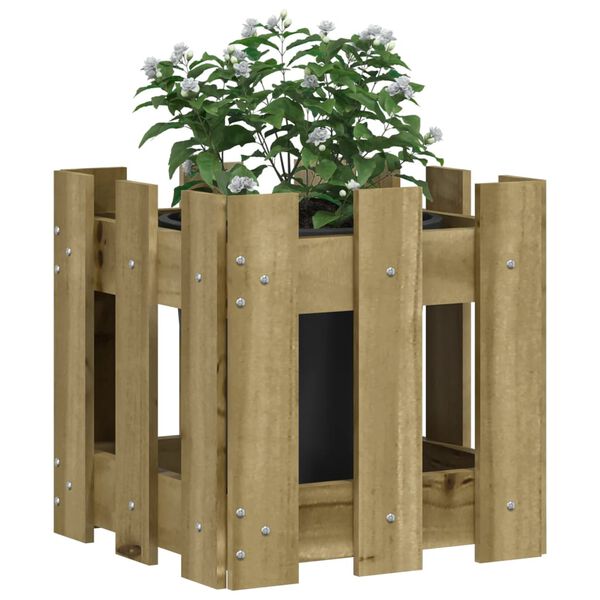 vidaXL Garden Planter Natural Treated Wood Small Durable