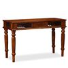 vidaXL Writing Table Brown Solid Acacia Wood Large Storage