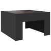 vidaXL Coffee Table Black Engineered wood, Glass Medium