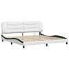 vidaXL Bed Frame White and black