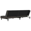 vidaXL Sofa Bed Dark Grey Velvet (100% polyester), wood, plastic 2-seater