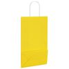 vidaXL Paper Bags 50 pcs with Handles Yellow 21x11x36 cm