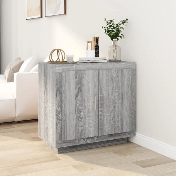 vidaXL Sideboard Grey Sonoma Engineered Wood Medium Sideboard