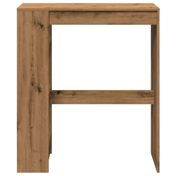 vidaXL Bar Table with Racks Artisan Oak 35.4x15.7x40.7" Engineered Wood
