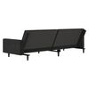 vidaXL Sofa Bed Black Velvet (100% polyester), wood, plastic Medium