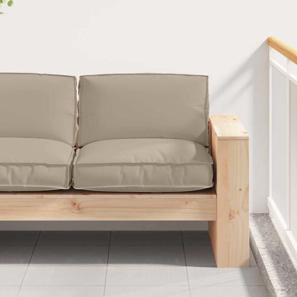 vidaXL Pallet Cushion for suitable for Seat Taupe 31.5" x 31.5" x 4.7