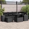 vidaXL Garden Sofa Set Black